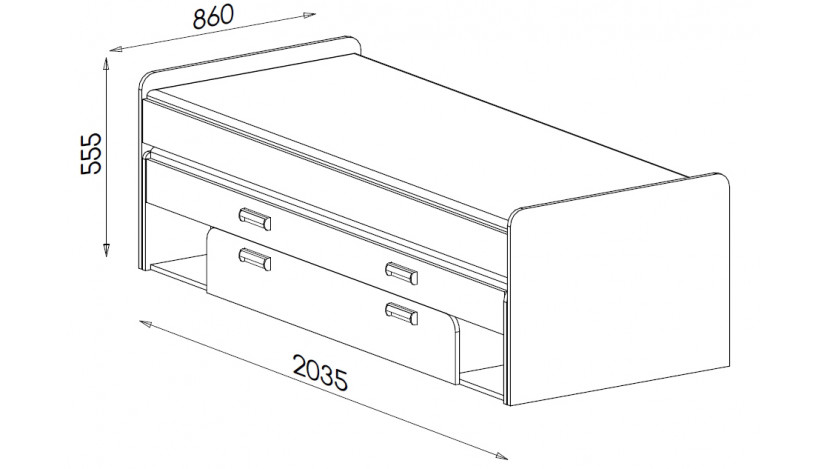 Lova dvigulė 200 x 80 / 195 x 80 LORENTO L16