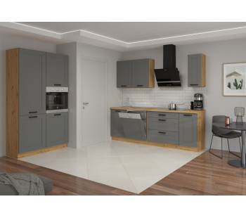 LUNA 350 cm virtuvės baldų komplektas MDF 19mm