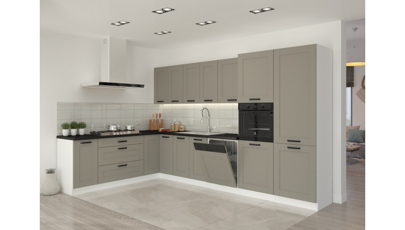 LUNA 560 cm virtuvės baldų komplektas MDF 19mm