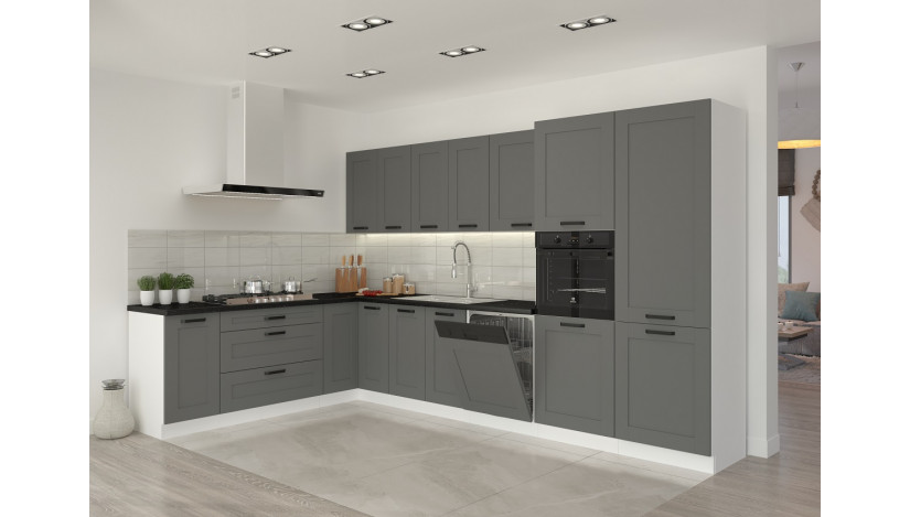 LUNA 560 cm virtuvės baldų komplektas MDF 19mm