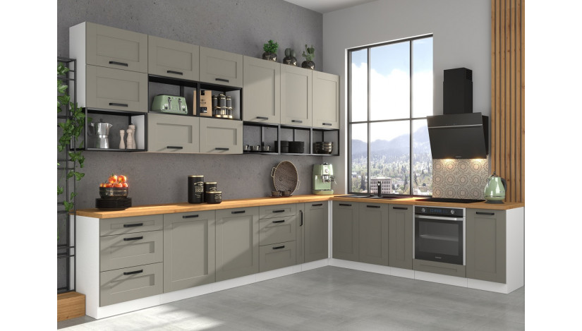 LUNA 630 cm virtuvės baldų komplektas MDF 19mm