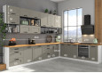 LUNA 630 cm virtuvės baldų komplektas MDF 19mm