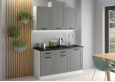 LUNA ZM 713x596 indaplovės durelės 60 cm Dustgrey Balta