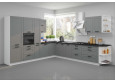 LUNA ZM 713x596 indaplovės durelės 60 cm Dustgrey Balta