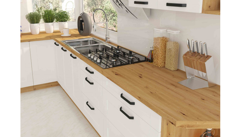 LUNA ZM 713x596 indaplovės durelės 60 cm Balta Artisan