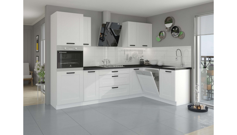 LUNA ZM 713x596 indaplovės durelės 60 cm balta balta