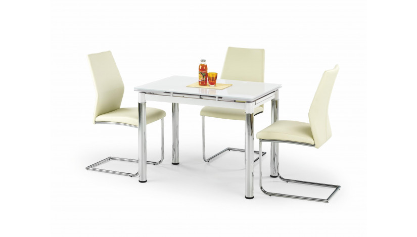 LOGAN 2 Stalas išskleidžiamas 96-142 cm balta