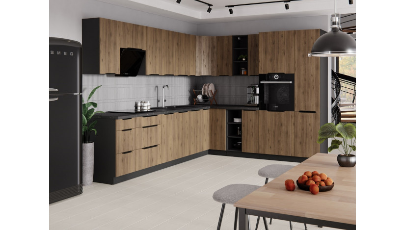 MONZA 560 cm virtuvės baldų komplektas