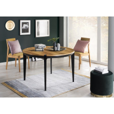 Moreno stalas apvalus 120 cm išskleidžiamas