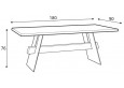 Moreno Stalas 180 x 90 cm