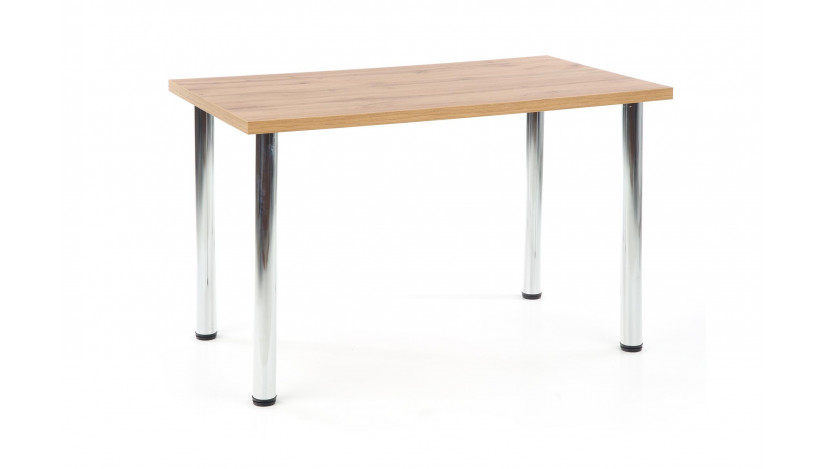 MODEX 120 stalas Stalviršis ąžuolas wotan / rėmas chromuotas