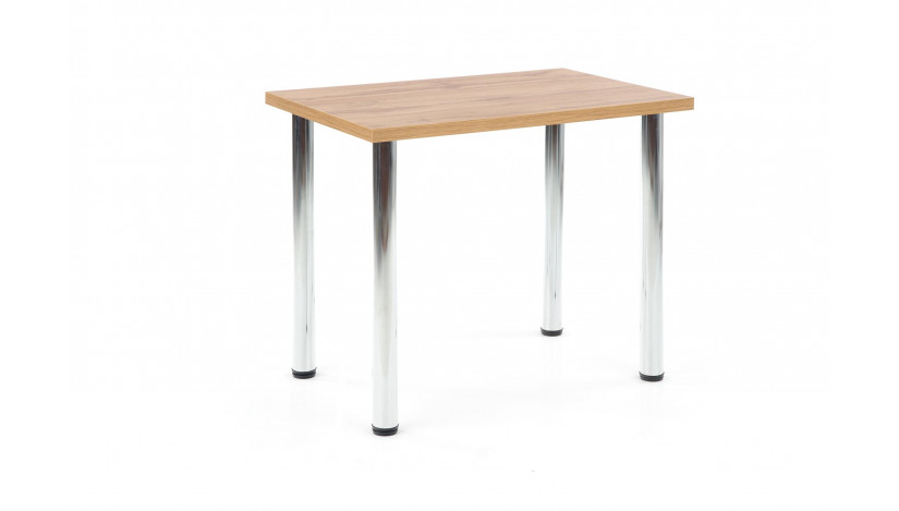 MODEX 90 stalas Stalviršis ąžuolas wotan / rėmas chromuotas