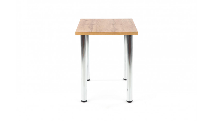 MODEX 90 stalas Stalviršis ąžuolas wotan / rėmas chromuotas