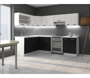 Omega 420 cm Kampinis Virtuvės Baldų komplektas