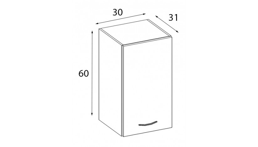 OMEGA 30 G-60 Pakabinama Spintelė