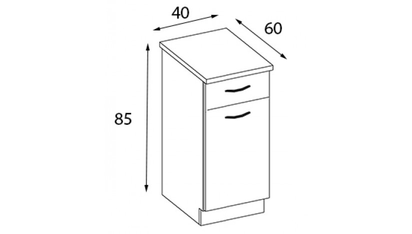 OMEGA 40 D 1S 1F ZB Pastatoma Spintelė