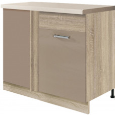 Premio PRE-25D pastatoma kampinė spintelė *110x60 dešinė su lentyna