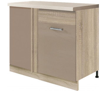 Premio PRE-25D pastatoma kampinė spintelė *110x60 dešinė su lentyna