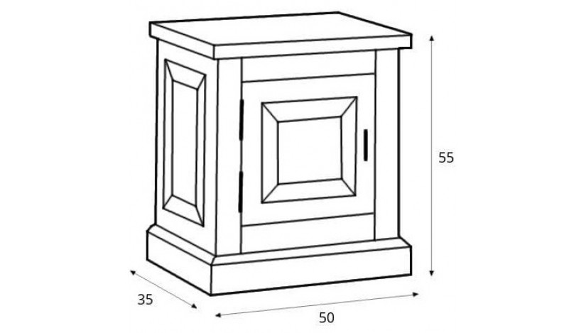 Provance Naktinis staliukas kairės p.
