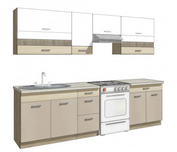 Premio B ( 270 cm ) Virtuvės baldų komplektas