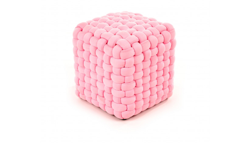 RUBIK pufas Rožinė šviesi