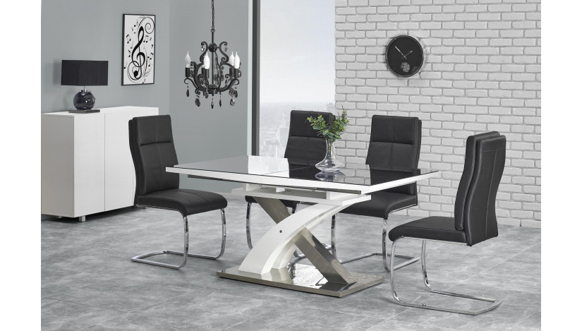 SANDOR-2 Stalas išskleidžiamas 160-220 cm juoda