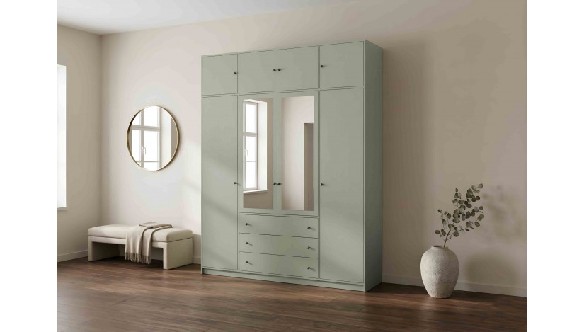 SIENA D4 LUX Spinta + antresolė Eucaliptus