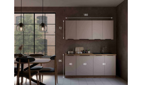 SOLEA 180 cm virtuvės baldų komplektas