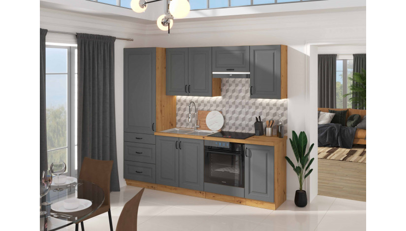 Stilo 105 ND 1F BB Pastatoma Kampinė Spintelė Dustgrey artisan
