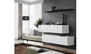 Switch SB II Komoda balta blizgi / juoda matinė