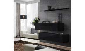 Switch SB II Komoda juoda / juoda blizgi