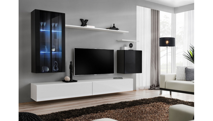 Switch XII Sekcija balta blizgi / juoda blizgi 26 ZW SW 12