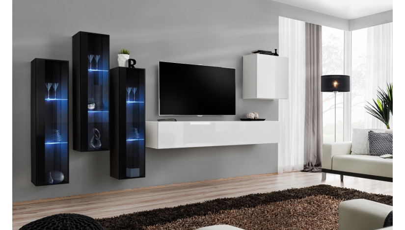 Switch XIII Sekcija balta blizgi / juoda blizgi 26 ZW SW 13
