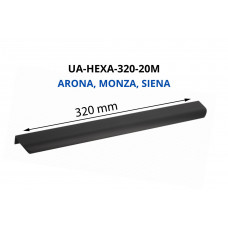 Rankenėlė aliuminio UA-HEXA-320-20M 320 mm ARONA MONZA SIENA