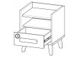 Naktinis staliukas WERSO W11