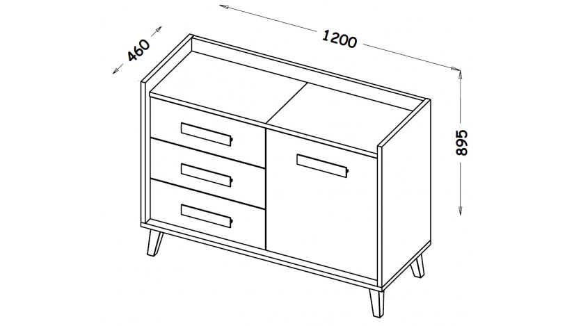 Komoda WERSO W6