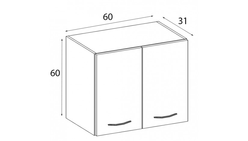 DAVE 60 G-60 Pakabinama Spintelė