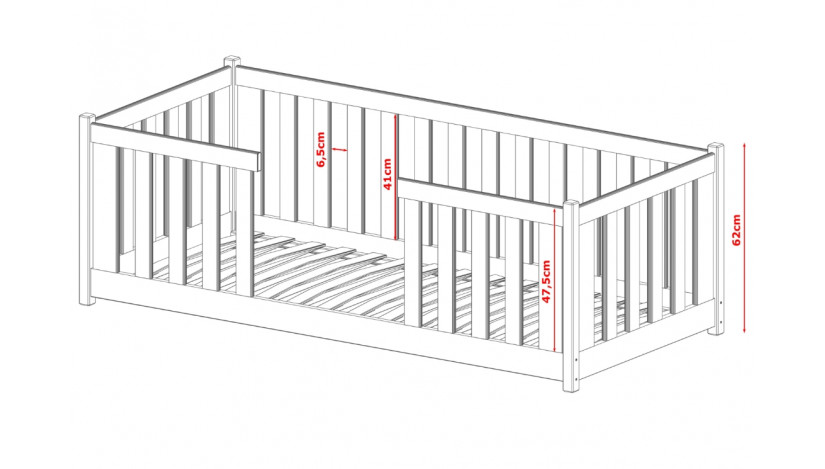 FERO viengulė lova 90 x 200 cm (akcija iki 2024-05-31)