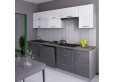 Grey Bianka 240 cm virtuvės baldų komplektas