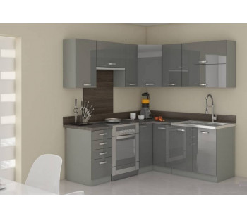 Grey 190/170 Virtuvės baldų komplektas