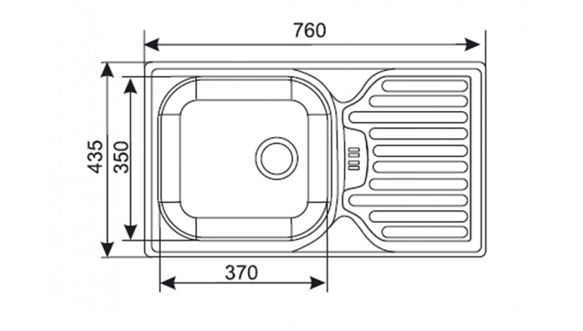 Stilo ES 760 - ZL kriauklė įleidžiama