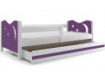 MIKOLAJ Viengulė Lova 80 x 160 Balta MIKOLAJ Viengulė Lova 80 x 160 Balta