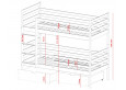 NEMO dviaukštė lova 90 x 200 cm (akcija iki 2024-05-31)