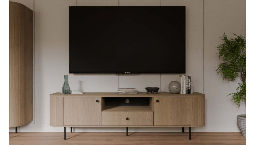 OVALIO 321 TV staliukas 2F 1S ąžuolas cremona