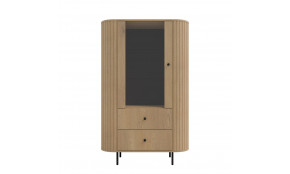OVALIO 112 Vitrina 1F 2S ąžuolas cremona