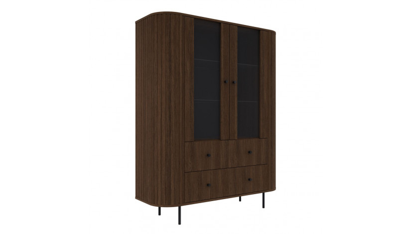 OVALIO 112 Vitrina 1F 2S ąžuolas dunin