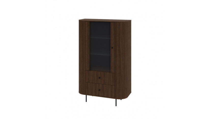 OVALIO 112 Vitrina 1F 2S ąžuolas dunin