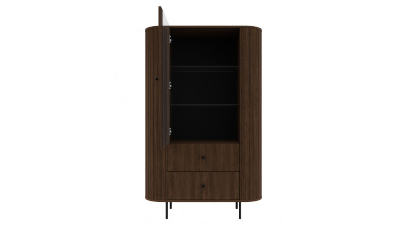 OVALIO 112 Vitrina 1F 2S ąžuolas dunin