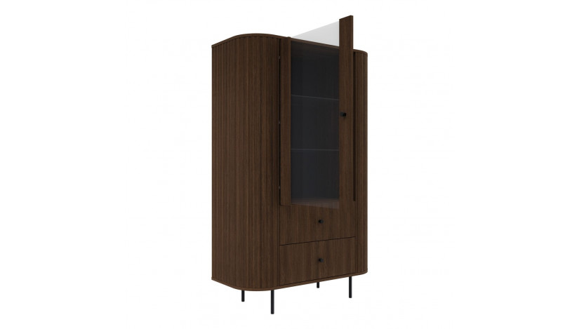 OVALIO 112 Vitrina 1F 2S ąžuolas dunin