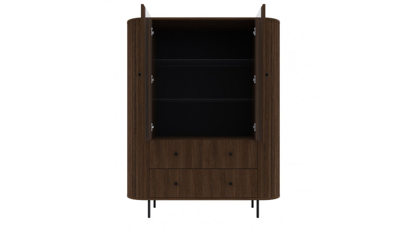 OVALIO 112 Vitrina 1F 2S ąžuolas dunin